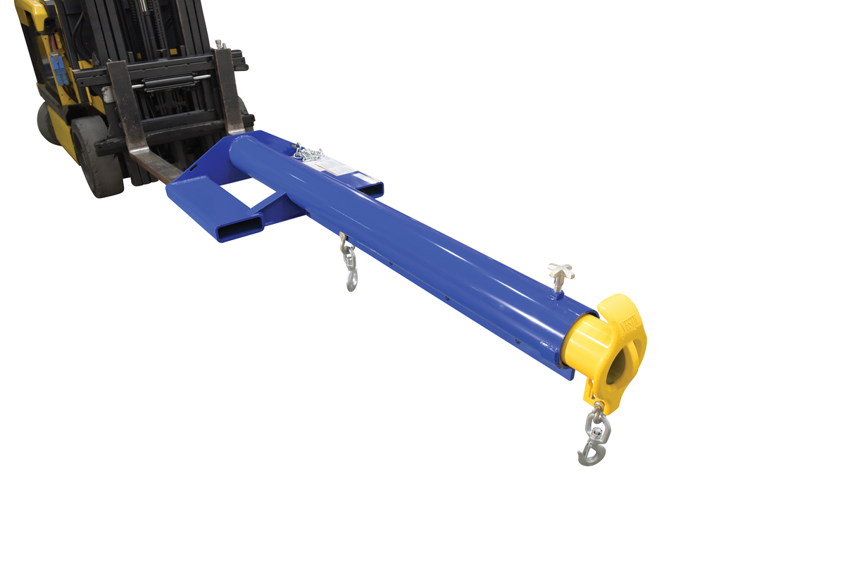 VESTIL LM-EBT-6-24 Economy Telescoping Lift Boom, Blue / Yellow 6000 Lb. Capacity, 24 Inch Size | AG7VTN