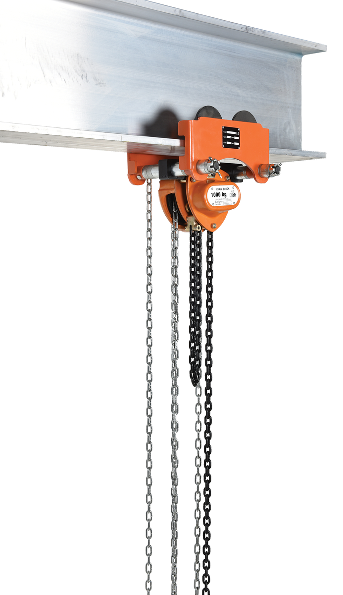VESTIL LOW-2G Low Headroom Chain Hoist, Trolley Gear, 2000 Lb. Capacity | AG7VWU