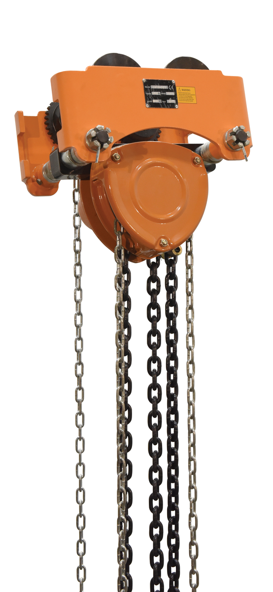 VESTIL LOW-4G Low Headroom Chain Hoist, Trolley Gear, 4000 Lb. Capacity | AG7VWW