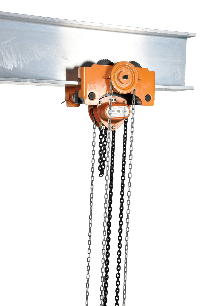 VESTIL LOW-6G Low Headroom Chain Hoist, Trolley Gear, 6000 Lb. Capacity | AG7VWY