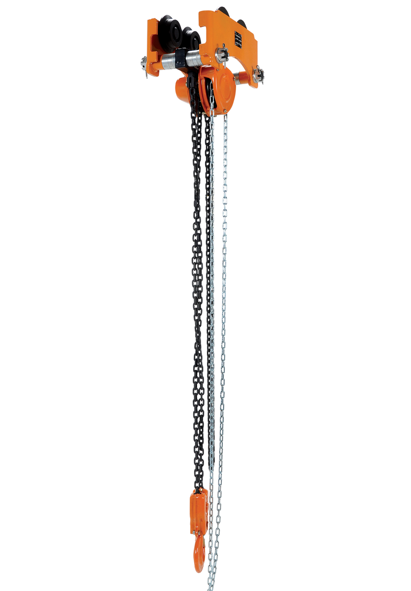 VESTIL LOW-6P Low Headroom Chain Hoist, Trolley Push, 6000 Lb. Capacity | AG7VWZ