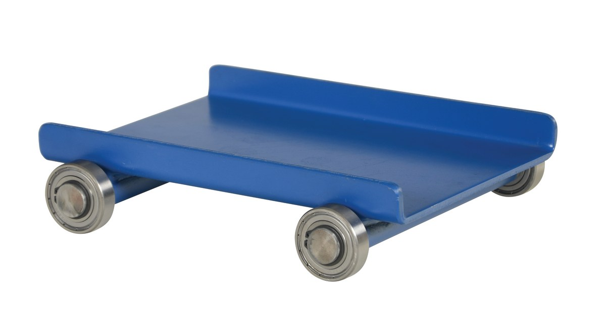 Steel Low Profile Machinery Dolly, 12 x 10-1/4 x 2-13/16 Inch, 10000 lb Capacity, Blue