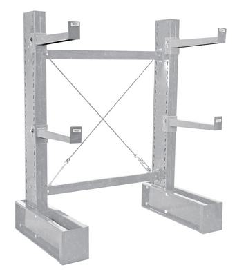 Galvanised Cantilever, 8 Feet, Single Side, 24 Inch Arm Set