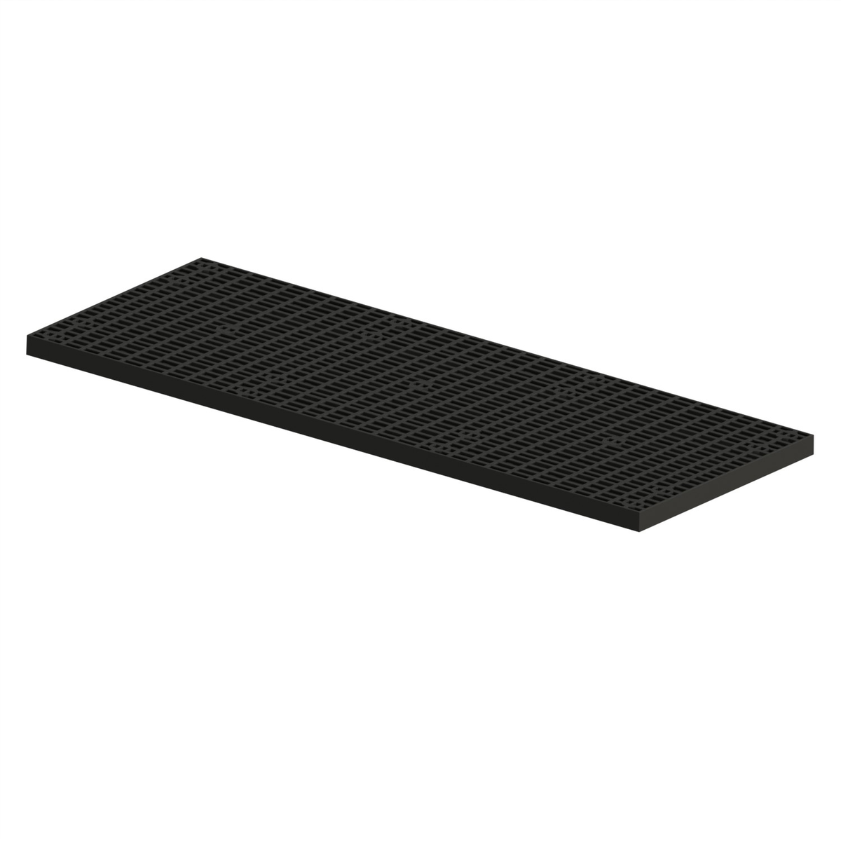 VESTIL P-3696-2.625 Polyethylene Add-A-Level Base, 96 Inch x 36 Inch x 2-7/8 Inch 250 Lb. Capacity, Black | AG7WPF