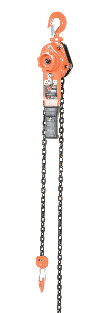 VESTIL PLH-15-10 Professional Lever Hoist, 10 Ft Lift, 15000 Lb. Capacity | AG7XCK