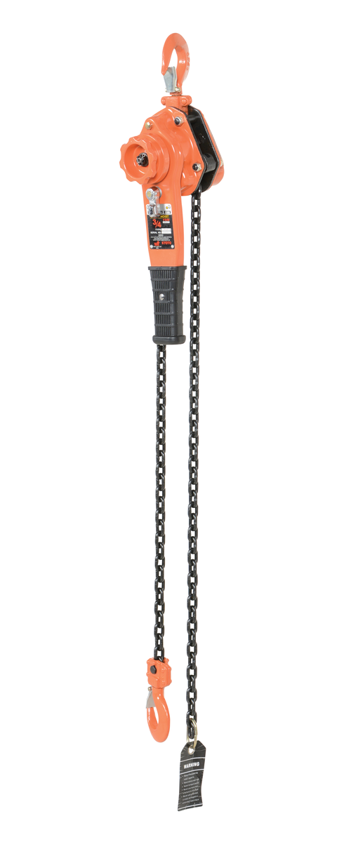 VESTIL PLH-15-5 Professional Lever Hoist, 5 Ft Lift, 15000 Lb. Capacity | AG7XCM