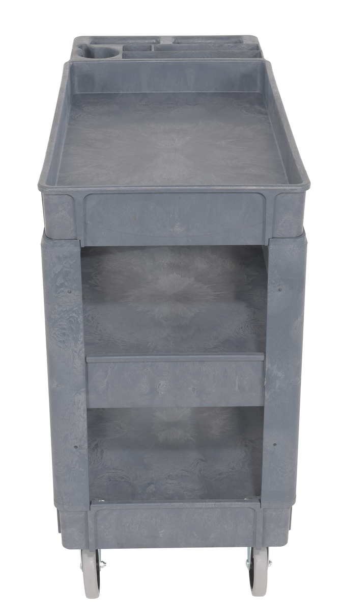 VESTIL PLSC-3-1731 Plastic Utility Cart, 3 Shelves, 17.5 x 31 Inch Size | AG7XFP