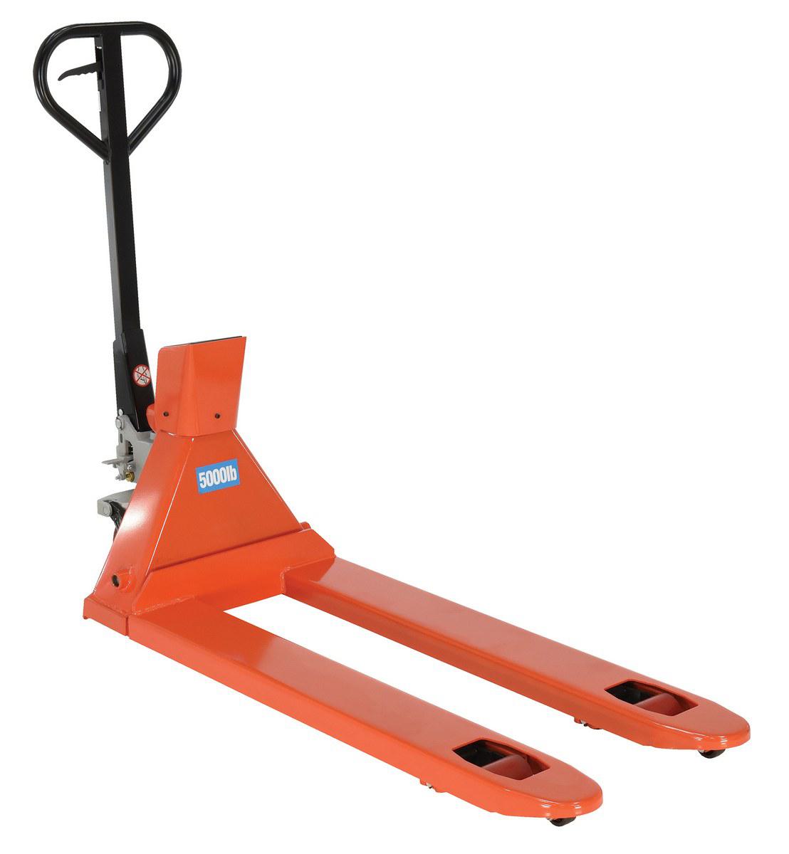 Scale Pallet Truck, Trade Legal, 21 x 46 Inch Size