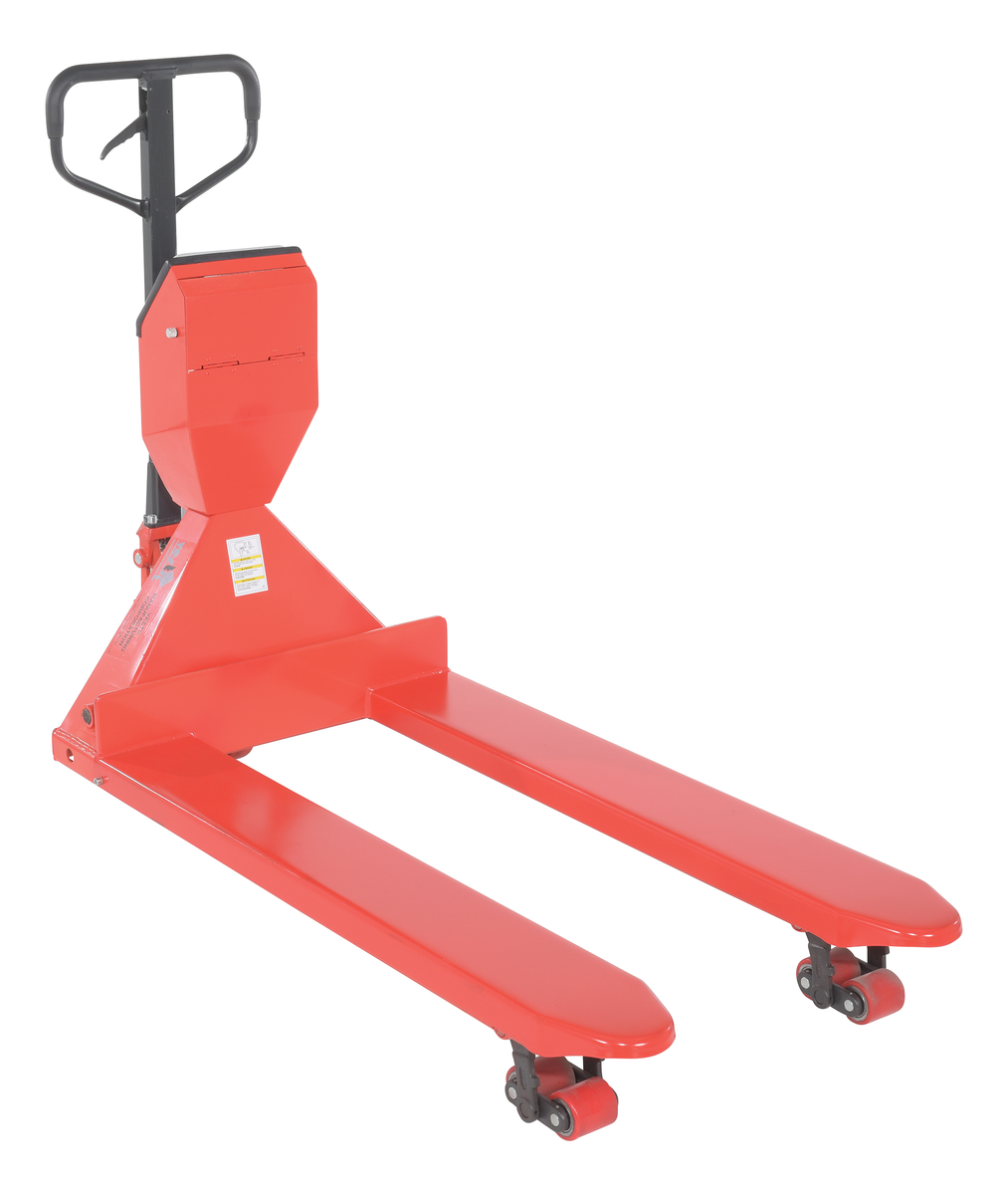 VESTIL PM-2748-SCL-LP Pallet Truck With Digital Scale, 5000 Lb. Capacity, 27.5 Inch x 48 Inch Size | AG7XGE