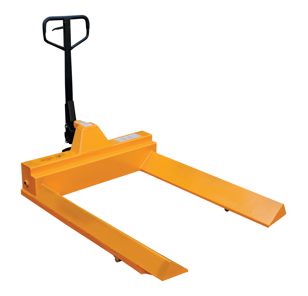 VESTIL PM4-4548-RL Steel Pallet Truck,V-Shaped Center, 4000 Lb. Capacity, Yellow | AG7XGT