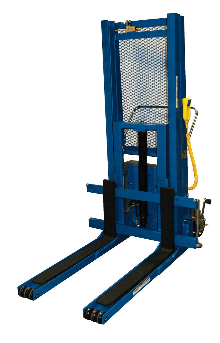 VESTIL PMSS-50-AC AC Powered Basket/skid Stacker, 50 inch Raised height, 4000 Lb. Capacity | AG7XKC