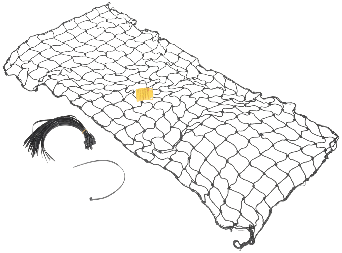 VESTIL PRN-99-4 Nylon Pallet Rack Netting, Polypropylene Edge, 4 In Mesh, 99 Inch x 48 Inch Size | AG7XPA
