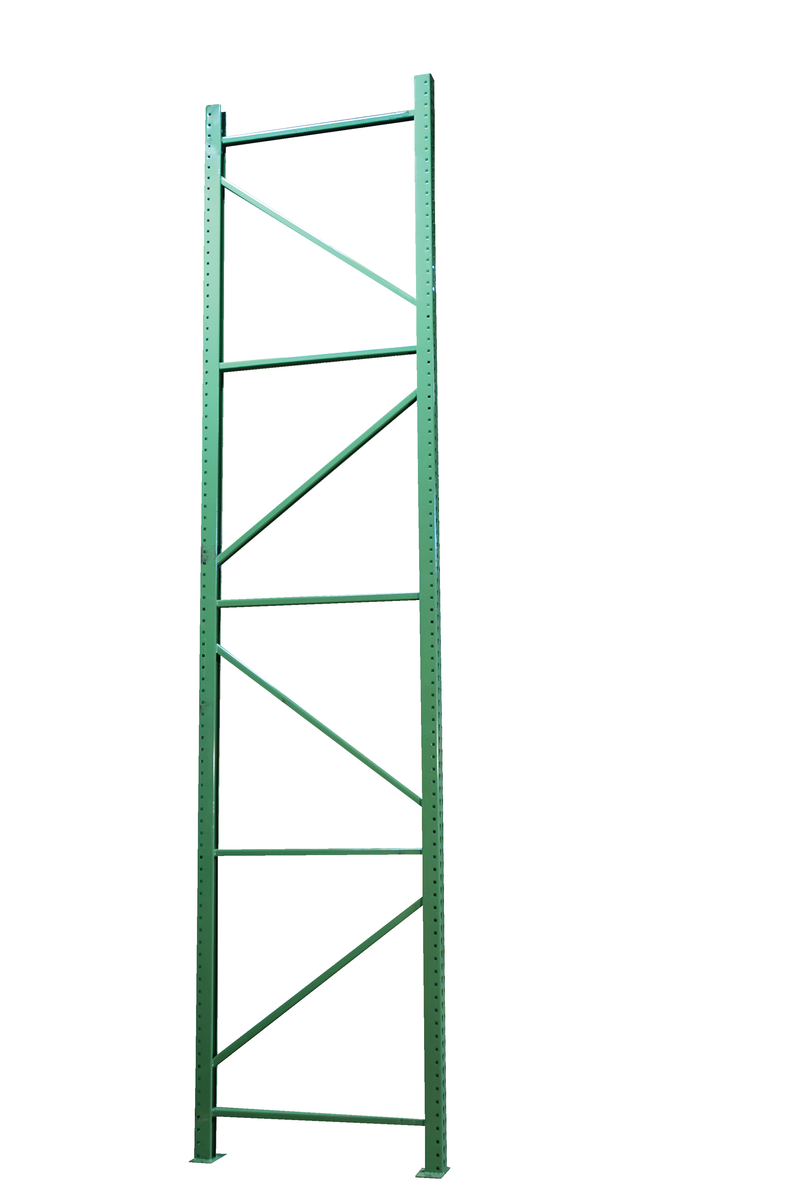 VESTIL PRTD-12-42-24 Steel Pallet Racking Frame, 12 Feet x 42 Inch Size, 24000 Lb. Capacity, Green | AG7XPP