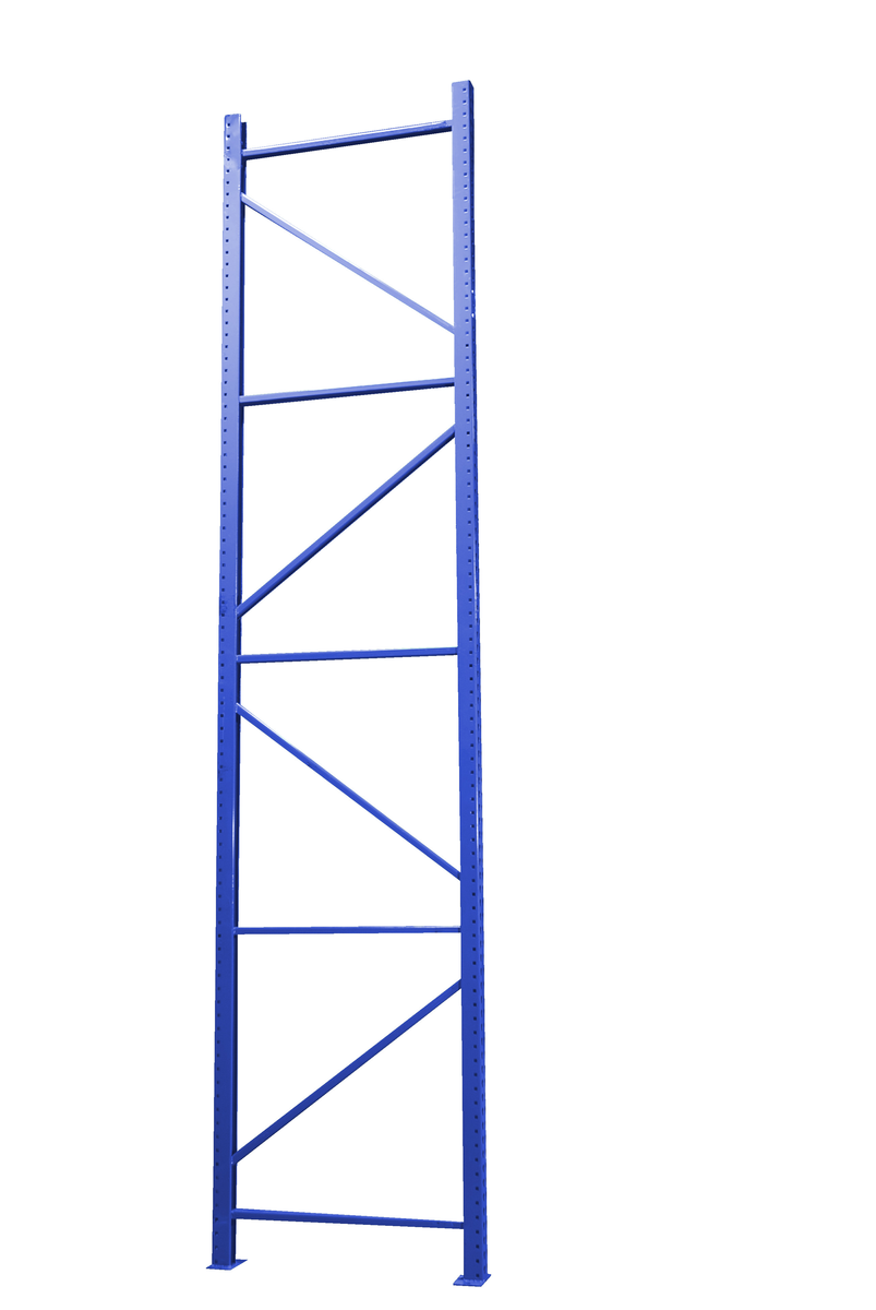 VESTIL PRTD-16-42-19 Steel Pallet Racking Frame, 16 Feet x 42 Inch Size, 19,380 Lb. Capacity, Blue | AG7XPT