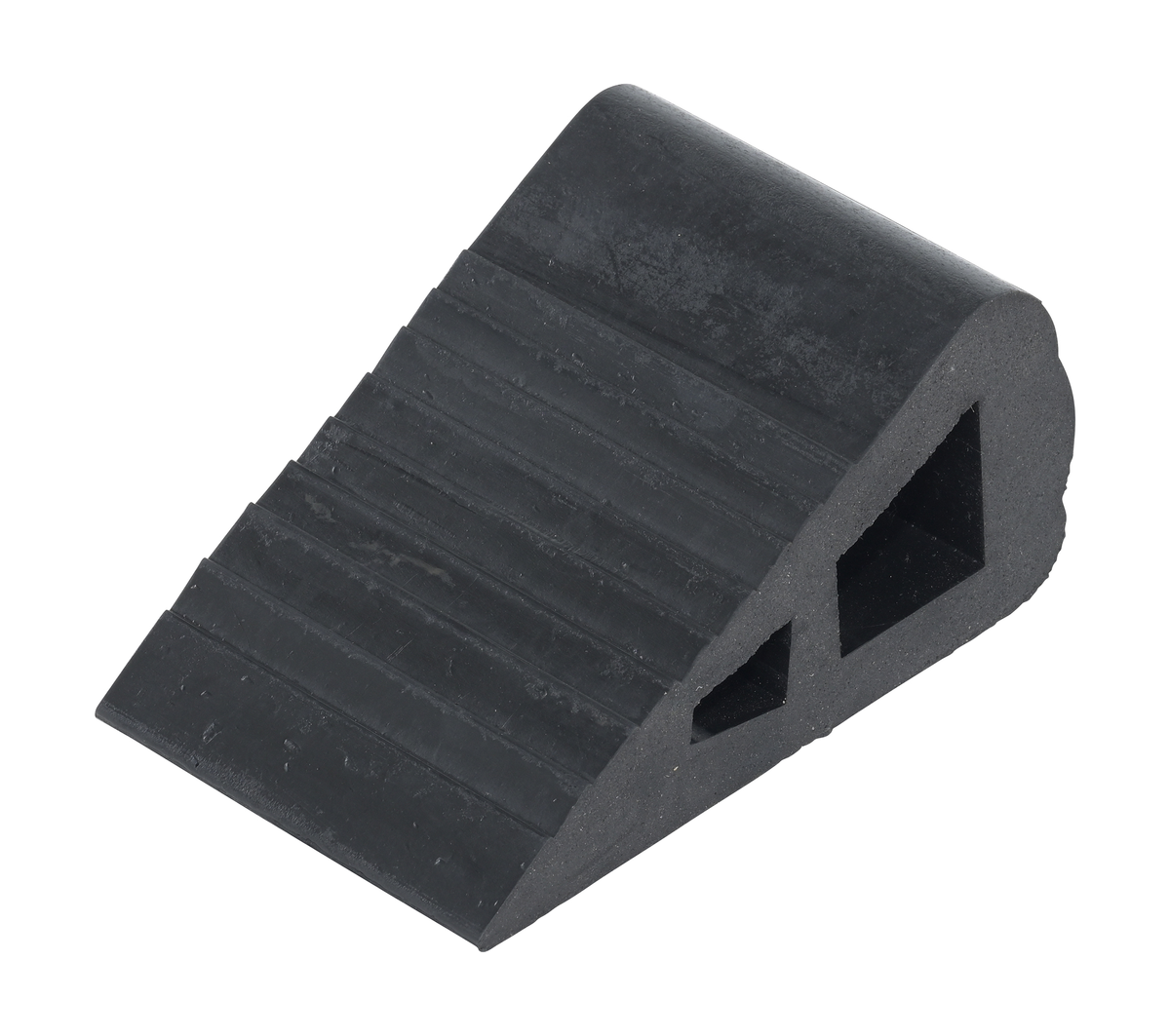 VESTIL RBW-2 Rubber Triangular Wedge, 6-1/2 x 6 x 3 Inch Size, Black, Rubber | AG7XWK