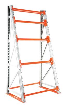 Kit básico de soporte para carretes de acero, 10000 lb. Capacidad, blanco/naranja/azul