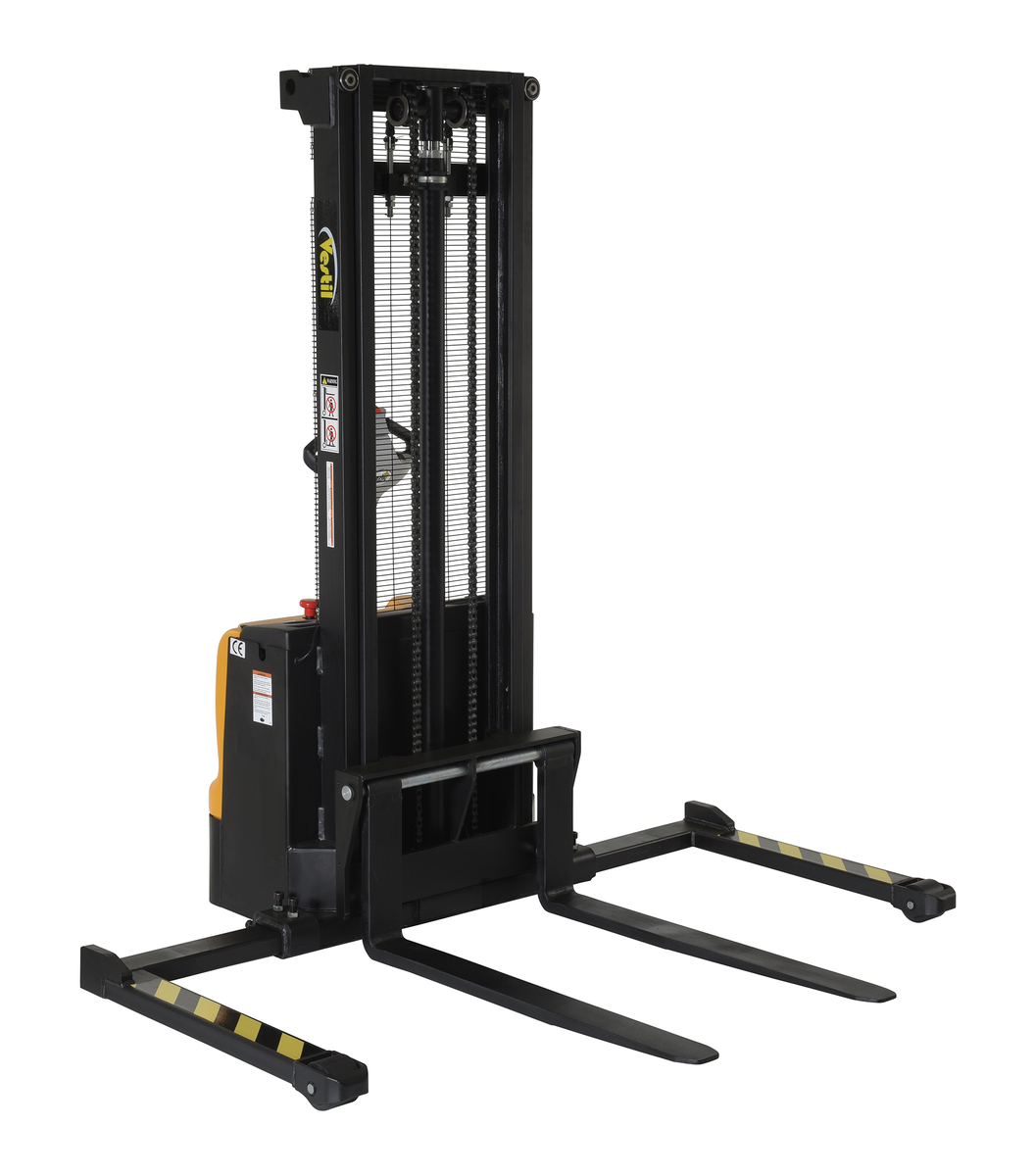 VESTIL S-125-AA-DM Stacker, Double Mast, 125 Inch Adjustable | AG7YED