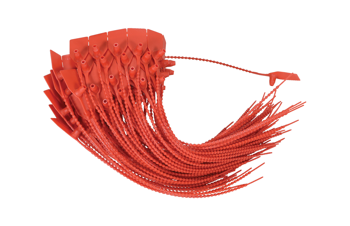 VESTIL SECS-B9-RD Red Polypropylene Security Seal, 14.25 Inch Size | AG7YQZ