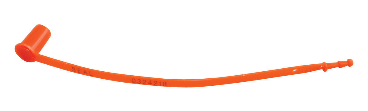 VESTIL SECS-F7-RD Red Polypropylene Security Seal, 8.125 Inch Size | AG7YRB