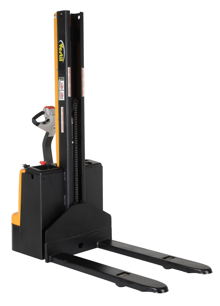 VESTIL SNM15-62-FF-27 Stacker Powered Lift/Drive Fixed Fork, 62 Inch Size, 1500 Lb. Capacity | AG7YYU