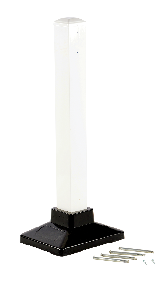 VESTIL SPR-POST-W Semi-permanent Barrier Post, White | AG7ZFV