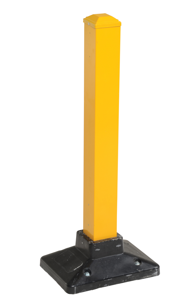 VESTIL SPR-POST-Y Semi-permanent Barrier Post, Yellow | AG7ZFW