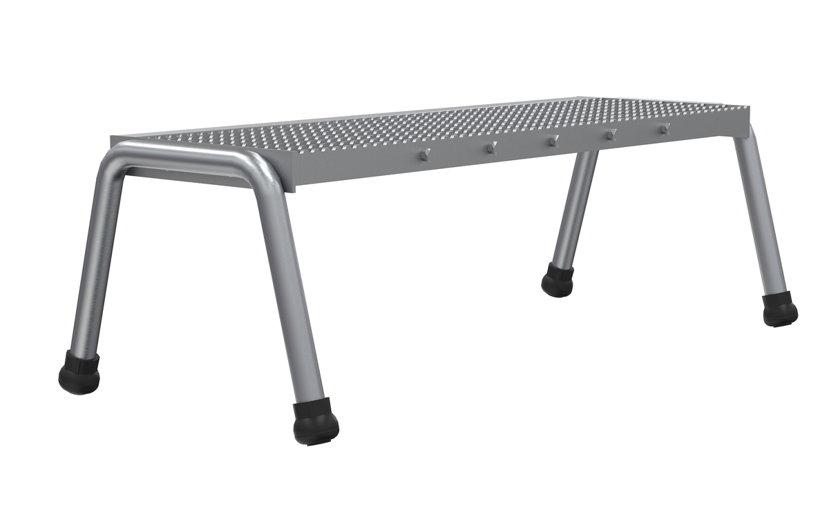 VESTIL SSA-1W Aluminium Step Stand, 1 Step, Wide Welded | AG7ZKD