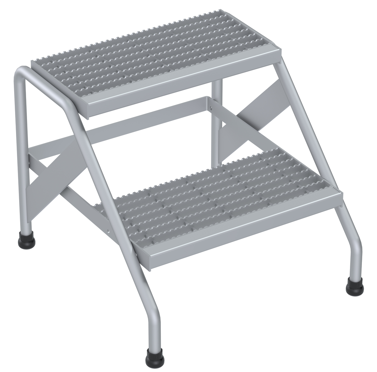 VESTIL SSA-2 Aluminium Step Stand, Welded, 2 Step | AG7ZKG
