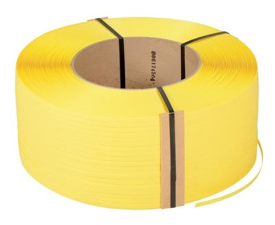 Yellow Poly Strapping, 12900 Feet, 9 x 8 Inch Core