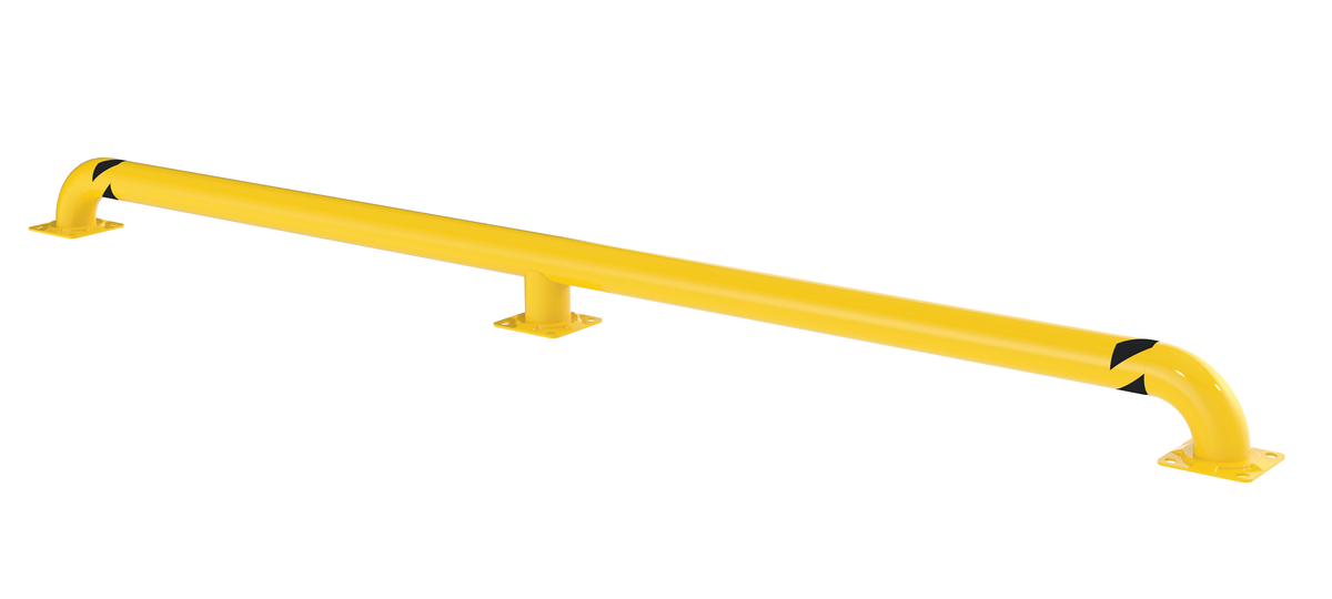 VESTIL SWAC-144 Wheel Alignment Curb, 144 Inch Size, Yellow | AG7ZVA