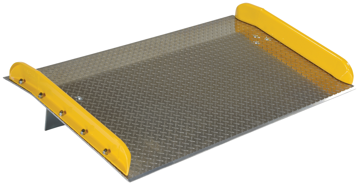 VESTIL TAS-20-6036 Dock Board, Steel Curb, 20000 Lb. Capacity, 60 Inch x 36 Inch Size, Silver, Aluminium | AG8ABV 6XX29