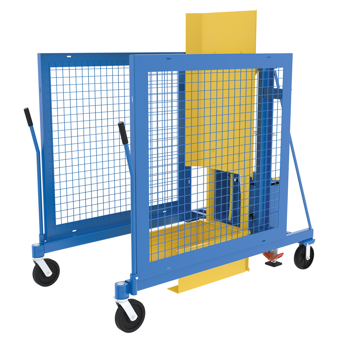 VESTIL TCD-M-48-DC DC Power Trash Can Dumper, 400 Lb. Capacity, 74 Inch Size | AG8ADA