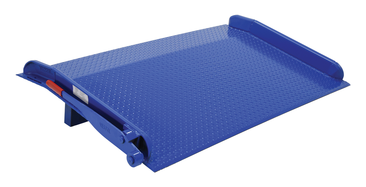 VESTIL TS-10-6036 Truck Dockboard, 10000 Lb. Capacity, 60 Inch Width x 36 Inch Length, Blue, Steel | AG8AYE 4W599