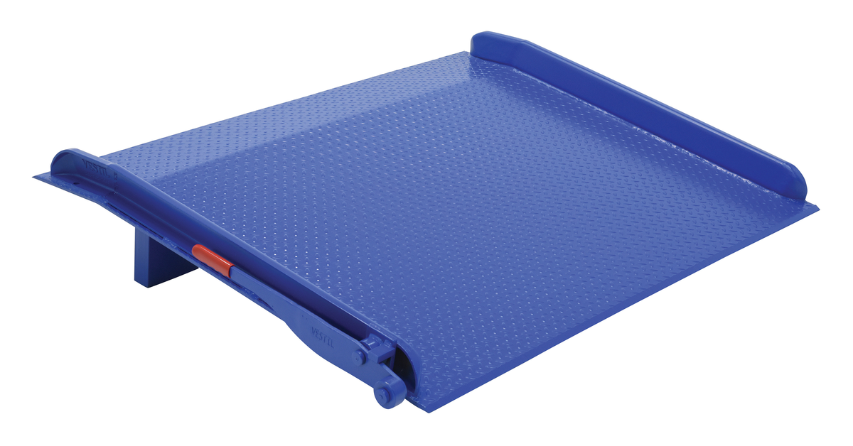 VESTIL TS-10-6048 Truck Dockboard, 10000 Lb. Capacity, 60 Inch Width x 48 Inch Length, Blue, Steel | AG8AYG 6XX33