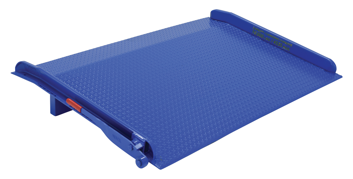 VESTIL TS-10-7248 Truck Dockboard, 10000 Lb. Capacity, 72 Inch Width x 48 Inch Length, Blue, Steel | AG8AYZ 4W600