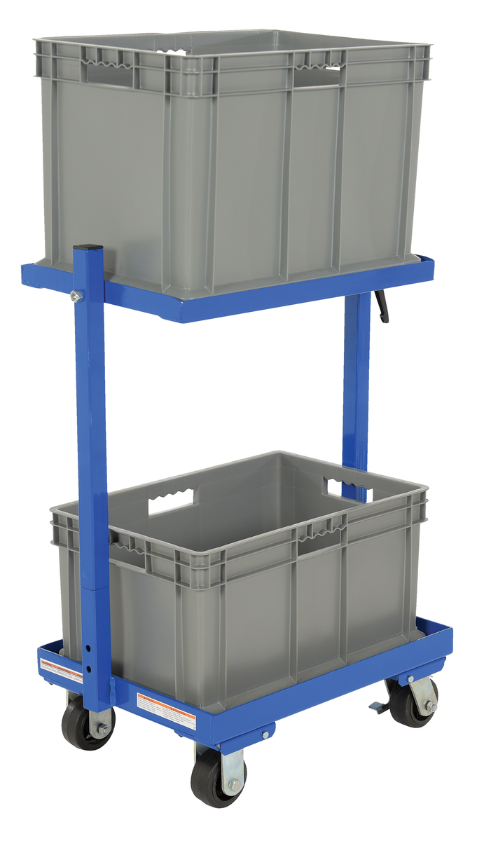 VESTIL TSCT-2B Multi-tier Cart, 2 shelf, 2 Basket, 200 Lb. Capacity | AG8BEH