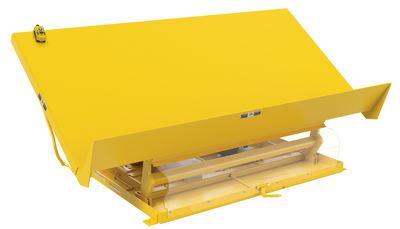 Lift Table, 4000 Lb., 96 x 48 Inch Size, Yellow, 208V, 3 Phase, Steel
