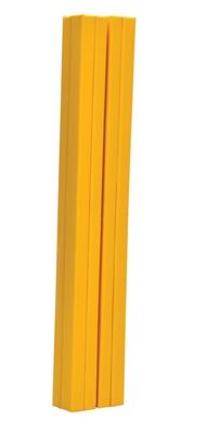 Podkładka ochronna na kolumnę winylową I-beam, 6 stóp, rozmiar 11 cali, żółta