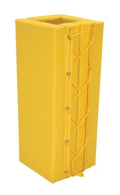 Almohadilla de columna estructural, vinilo amarillo, cuadrado, tamaño de 3 pies x 6 pulgadas