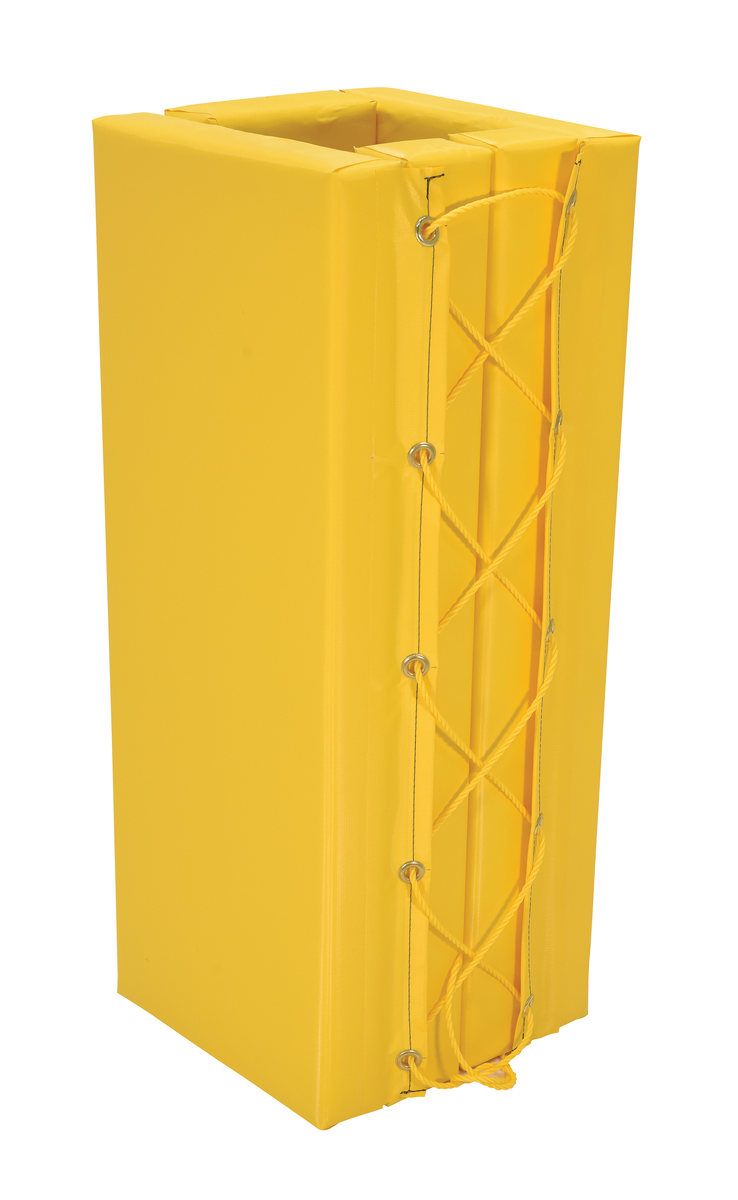 VESTIL V-PAD-S-37-Y Structural Column Pad, Yellow Vinyl, Square, 3 Feet x 7 Inch Size | CE4RTG