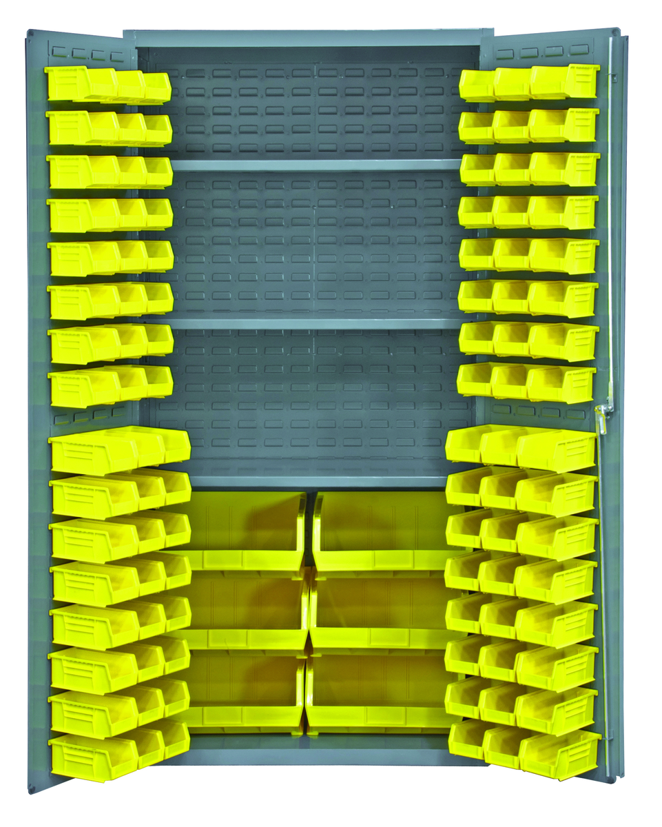 VESTIL VSC-3501-102 Storage Cabinet, 102 Bins, 36 x 72 Inch Size | AG8BYR