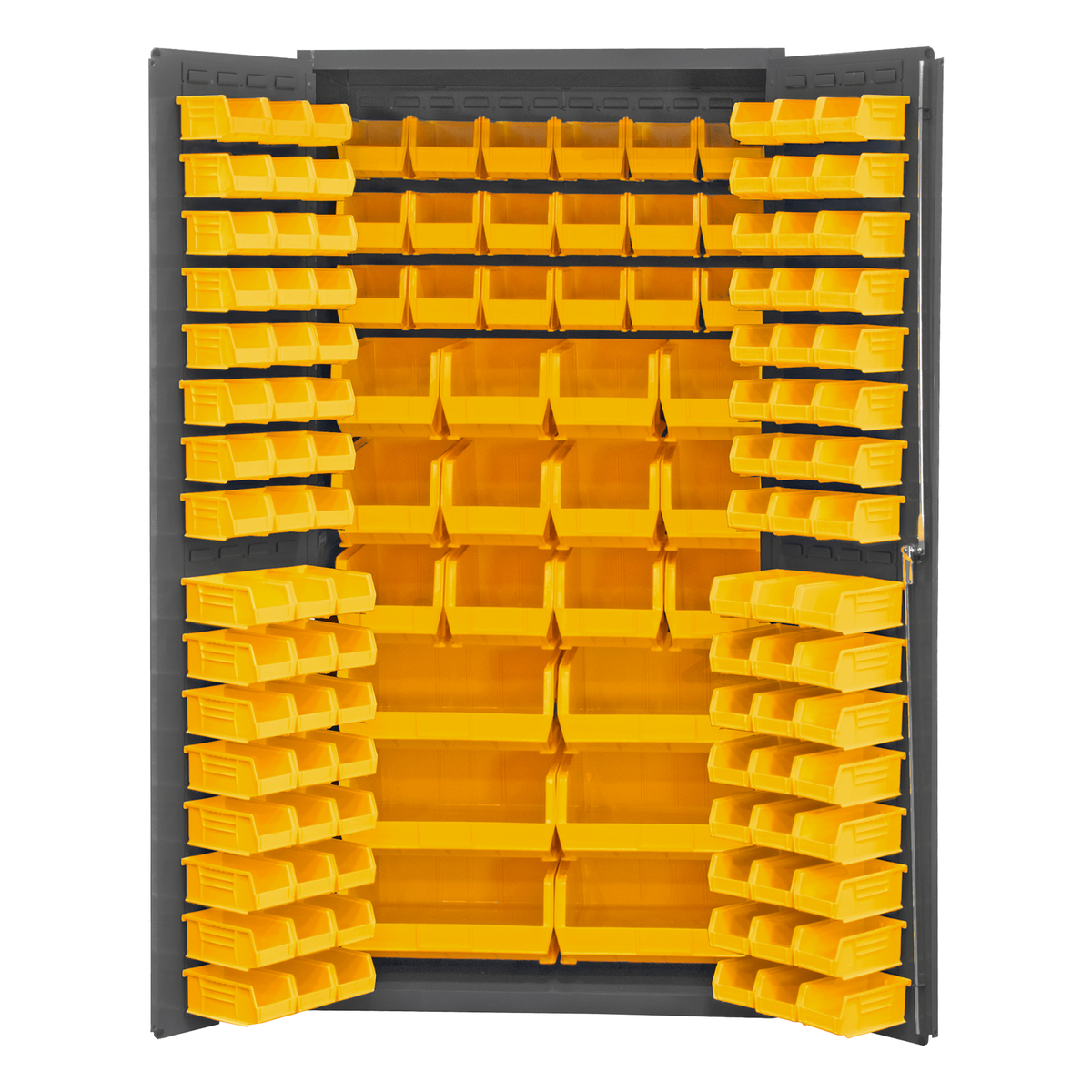 VESTIL VSC-3501-132 Storage Cabinet, 132 Bins, 36 x 72 Inch Size | AG8BYT