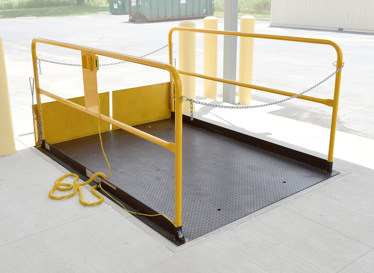 VESTIL WL-100-5-68 Premium Truck Scissor Dock Lift, 5000 Lb. Capacity, 6 Feet x 8 Feet, Steel | AG8CFH