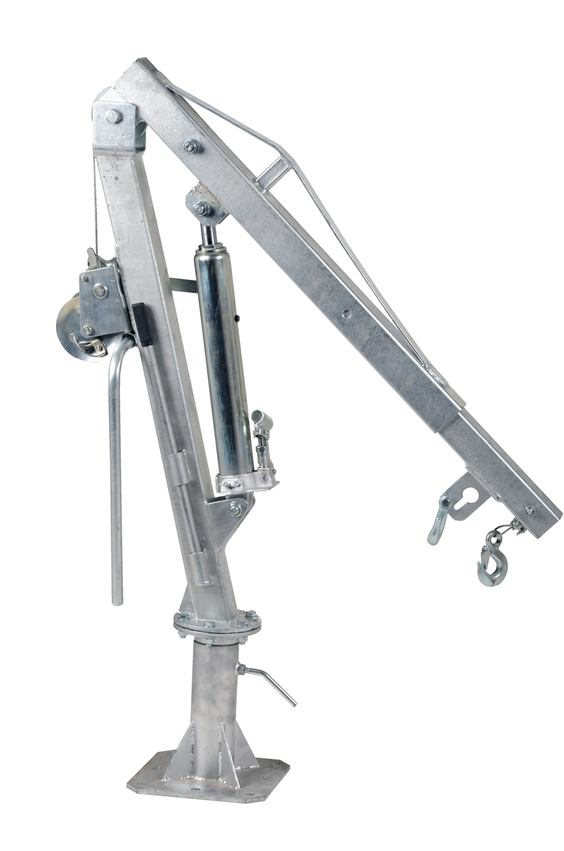 VESTIL WTJ-2-G Galvanized Steel W Inch Truck Jib Crane, 500 Lb. Extended Capacity, Gray | AG8CNK