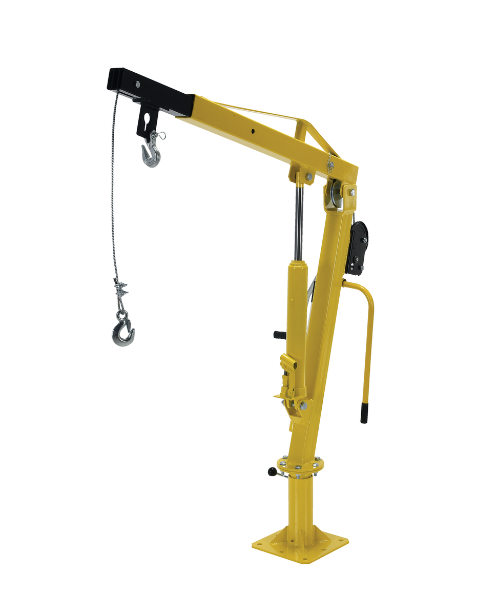 VESTIL WTJ-2 Steel W Inch Truck Jib Crane, 500 Lb. Extended Capacity, Yellow | CE4RVA