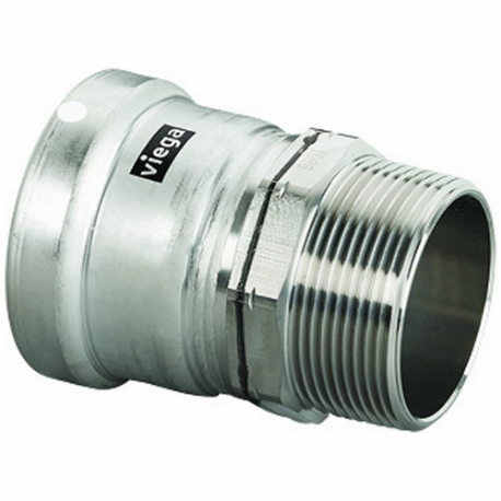 Adapter, 316 Stainless Steel, Press-Fit x MPT, 4 Inch x 4 Inch Pipe Size, Adapter, MPT