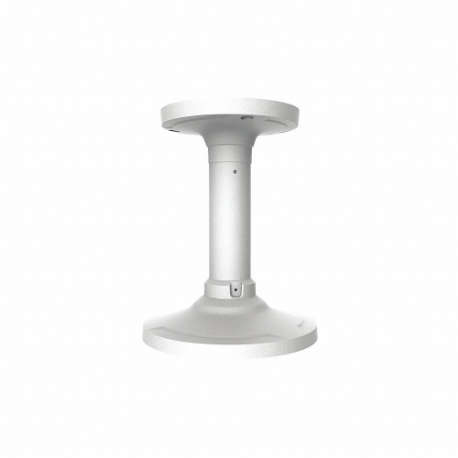 Pedestal/Pendant Mount, Fits Turret Cameras, Aluminum, Ivory, Ceiling