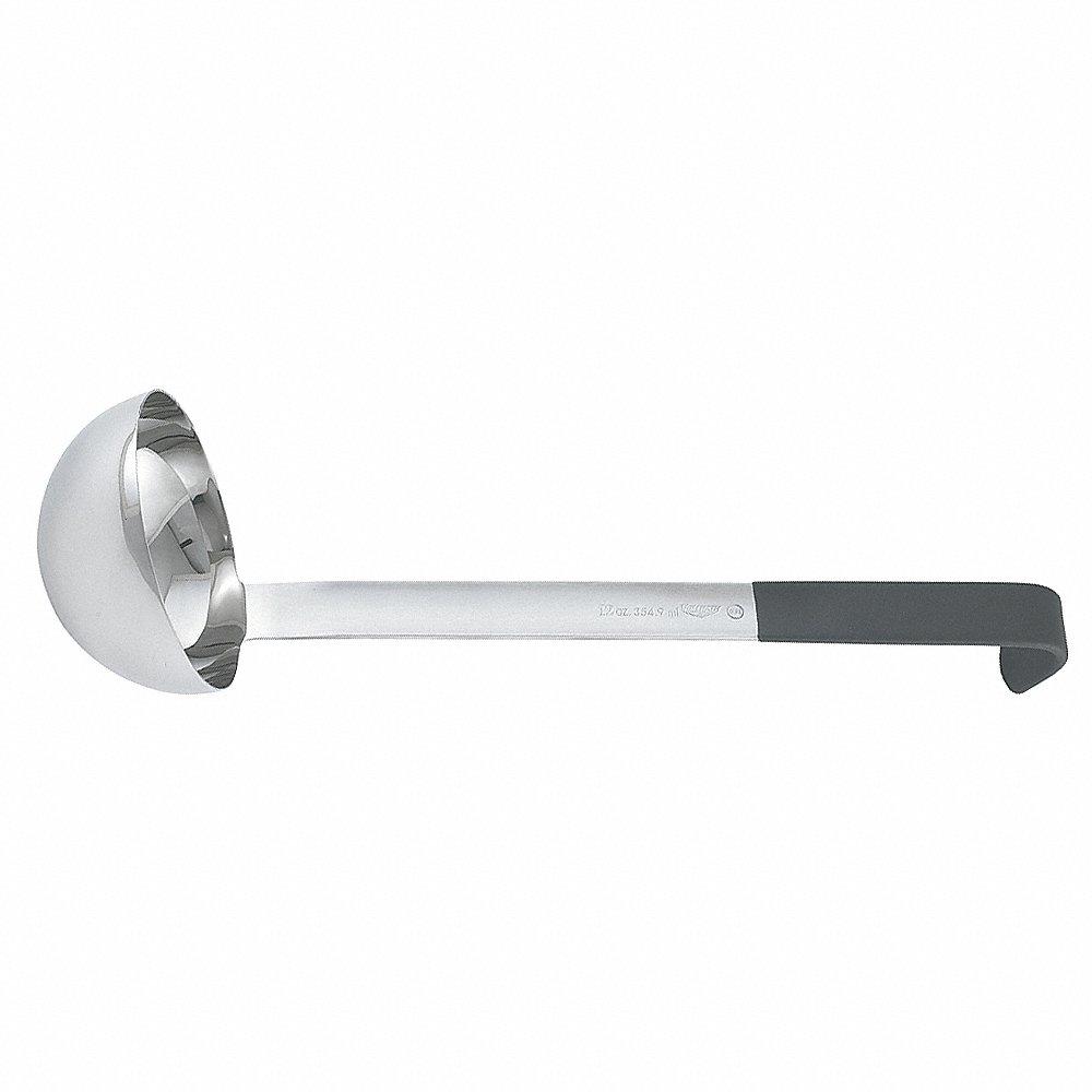 Ladle, 20 1/2 Inch Length, 6 Inch Width, Stainless Steel, Black