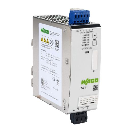 Switching Power Supply, 24 VDC At 10A/240W, 120/240 VAC Nominal Input, 1-Phase, Enclosed