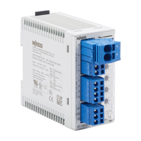 Electronic Circuit Protector, Adjustable 1-6A, 24 VDC, 4 Independent Channel